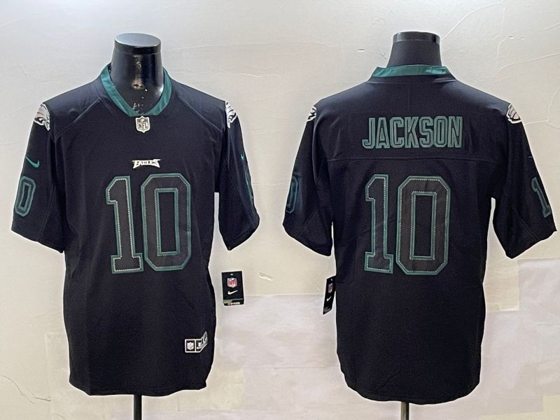 Men Philadelphia Eagles #10 Jackson Black Classic 2025 Nike Limited NFL Jersey style 1